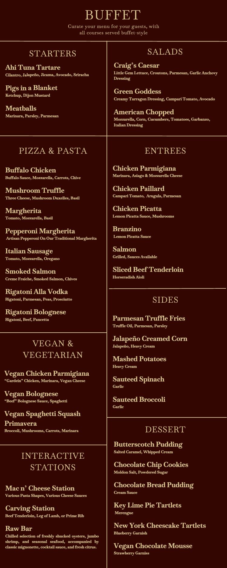 Event Menus — page 9 of 10